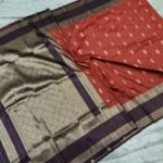 Soft pattu feel saree with it is look Pallu and contrast blouse