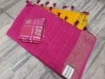 Beautiful 3D style chinon silk saree with viscose blouse - Image 5
