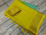 Beautiful 3D style chinon silk saree with viscose blouse - Image 4